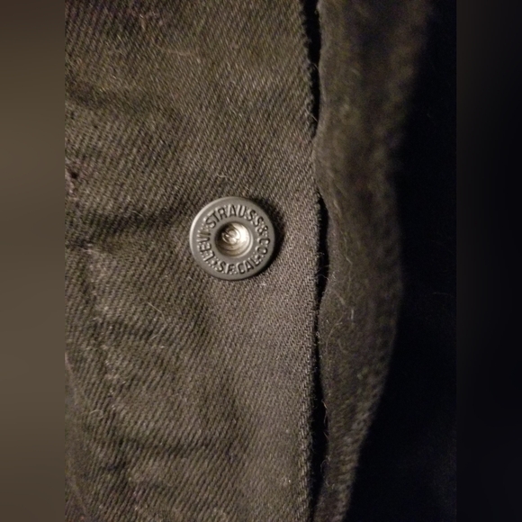 Men’s Levi’s Black Denim Trucker Jacket XXL - Picture 7 of 9
